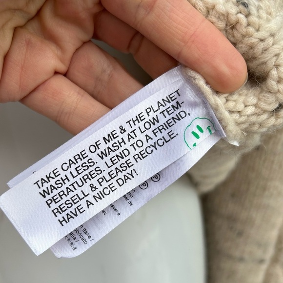 Ganni Wool Alpaca Blend Poplin Collar Sweater, size XS - Picture 13 of 15